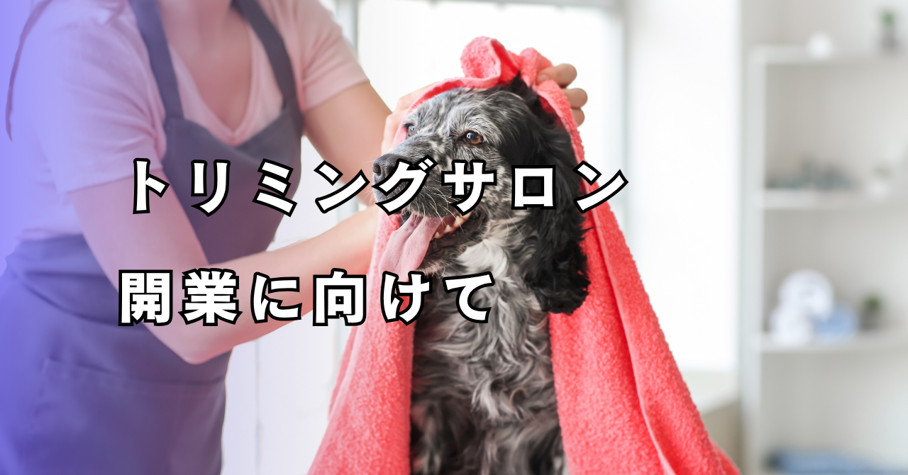 【トリマー開業ロードマップ】何から始める？動物好き税理士が解決！