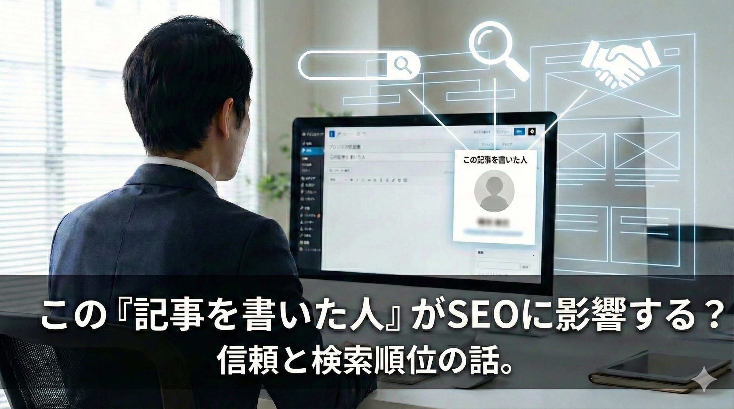 この記事を書いた人はSEOに影響する？自作HPでの現実的な考え方