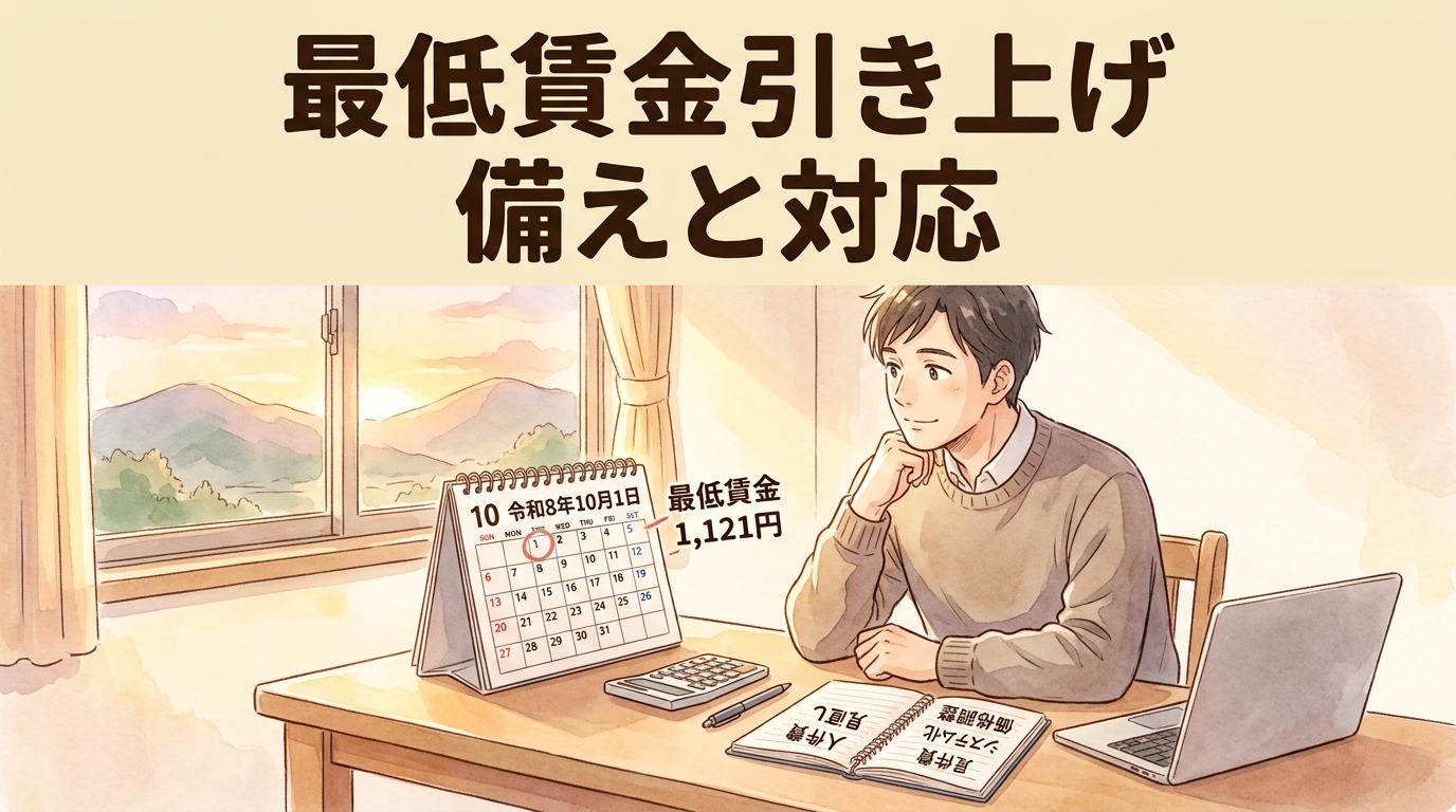 岐阜県最低賃金は令和8年10月から1,121円。上がる人件費、いつから・どう備えるか