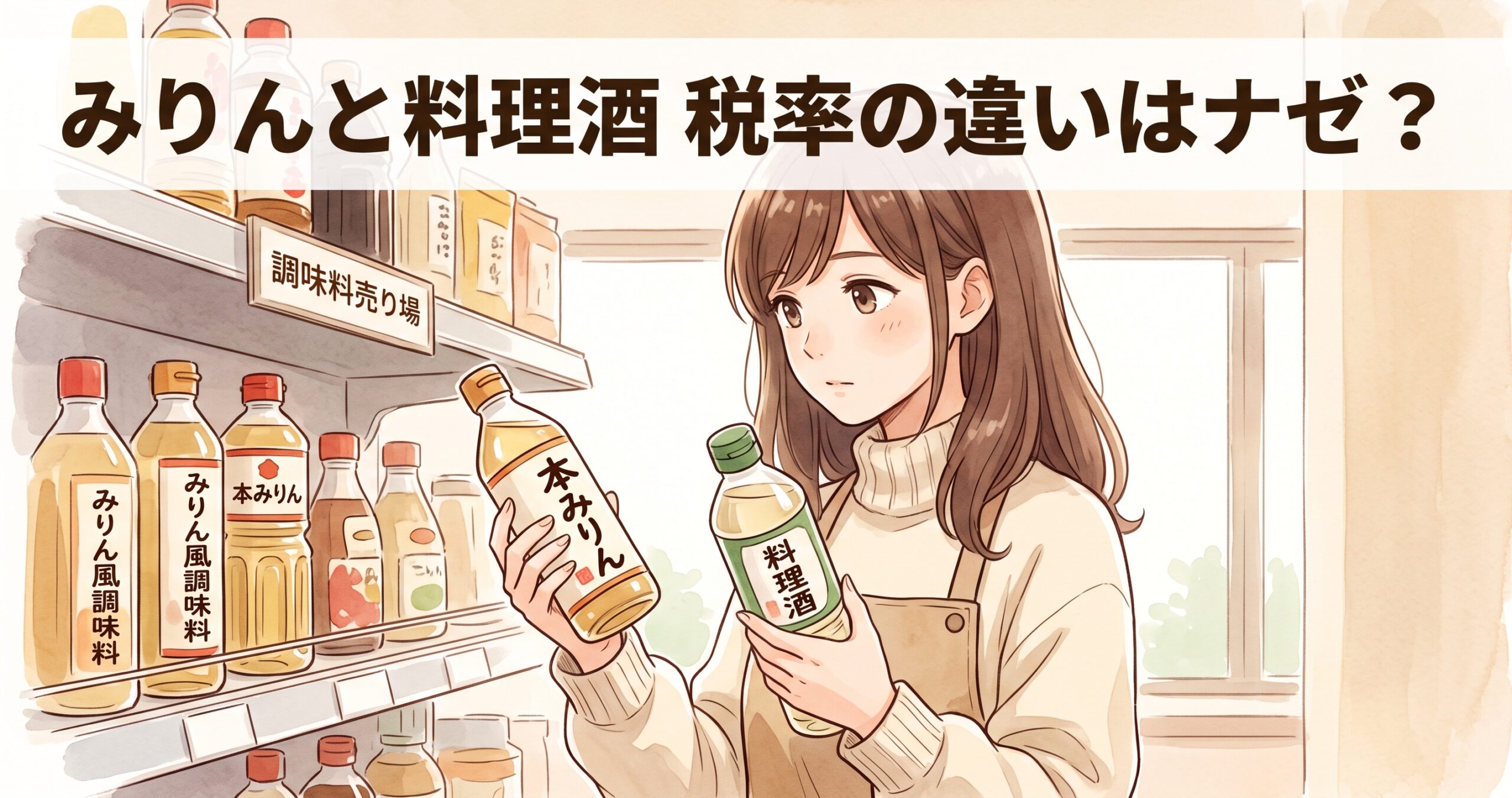 みりんと料理酒、消費税が違うのはなぜ？酒類かどうかが基準に
