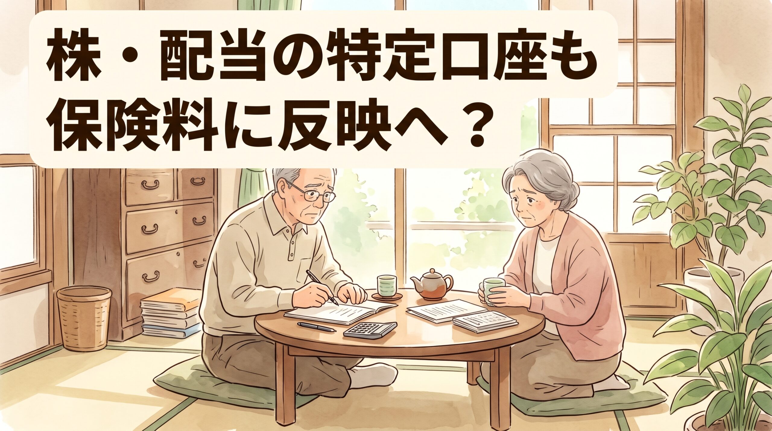後期高齢者医療の保険料に、申告していない特定口座の所得も反映へ